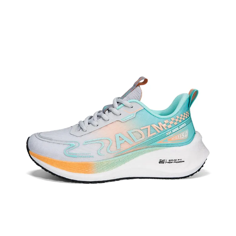 ANDEZHANMUSI Running Shoes Women's Low Top Bright Green Purple/Gray Cyan Orange/White Blue Red-4