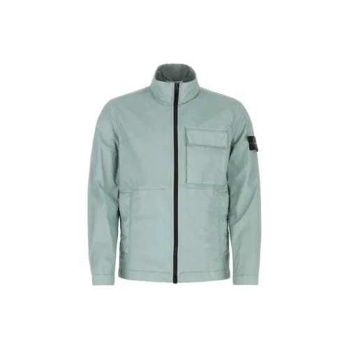 STONE ISLAND Jackets Men Light Green