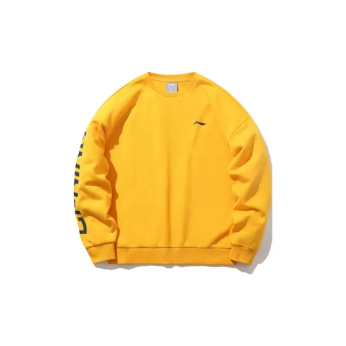 LINING Sweatshirts Unisex Oil Yellow