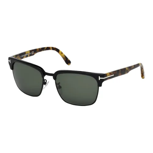 TOM FORD Plastic Browline Sunglasses Men's Tortoiseshell