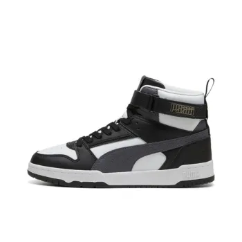 PUMA RBD Game Breathable Mid-Top Skateboard Shoes Unisex Black White