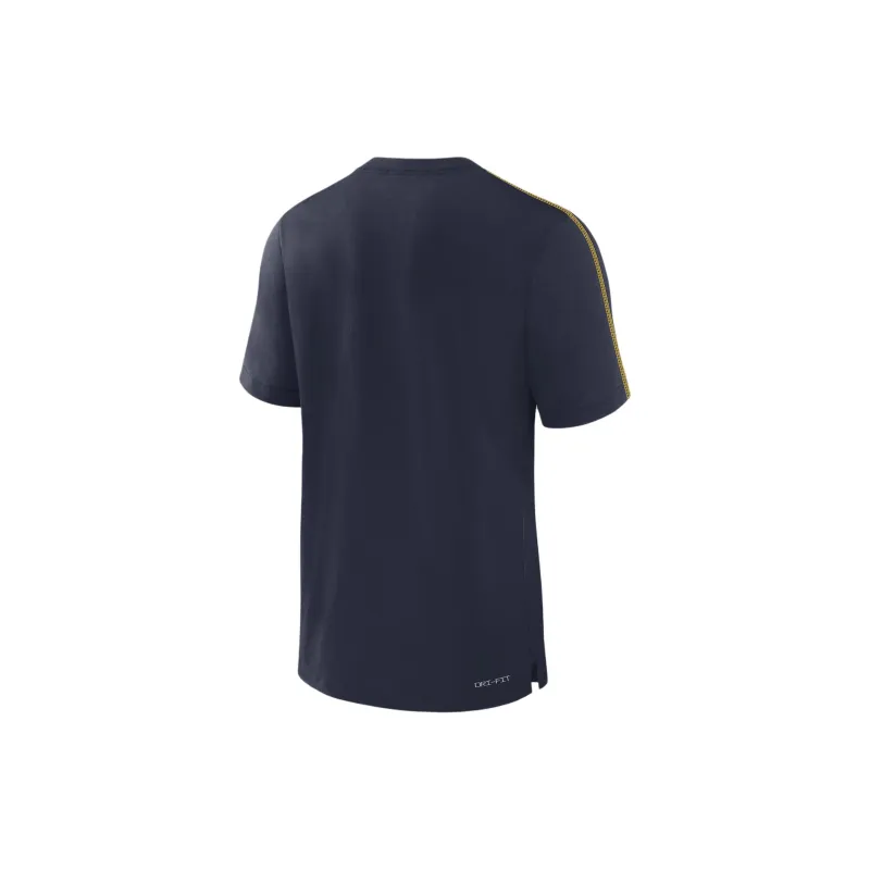 JORDAN Michigan Wolverines Sideline Player Men's JORDAN Dri FIT College T Shirt-1