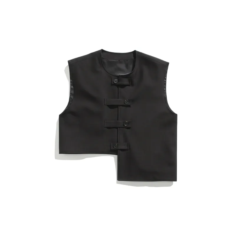 WELTER EXPERIMENT Fashion Minimalist Style Vest Unisex-4