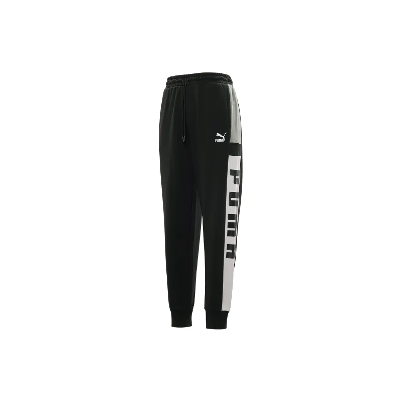 PUMA Knitted Sweatpants Men's Black-1