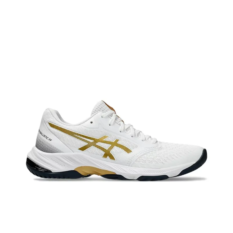Asics Netburner Ballistic Ff 3 'White Pure Gold' Women's-1
