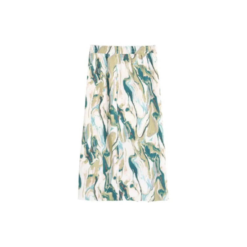 SETIROM Casual Long Skirt Women's Multicolor-1