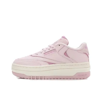 Reebok Club C Anti Slip Wear Resistant Low Top Skateboard Shoes Women's Light Purple