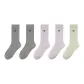 5-Pack[Gray 2+Light Purple 2+Light Green 2]