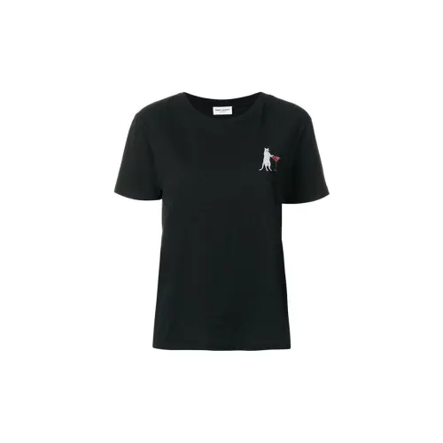 SAINT LAURENT T-Shirts Women's Black