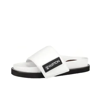LOUIS VUITTON Slide Slippers Women's White