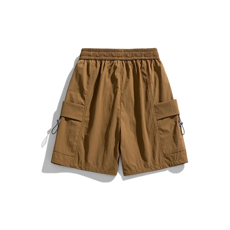 PAINT STAIN Cargo Shorts Unisex Black-25
