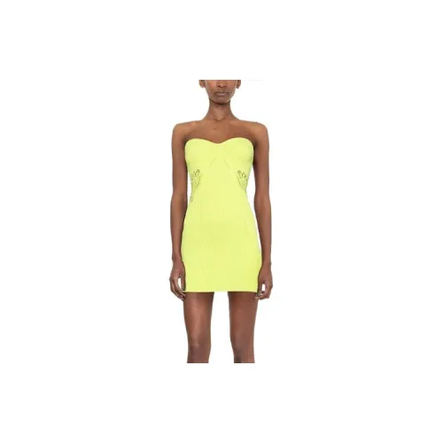 Self-portrait Sleeveless Dresses Women's Lime Green