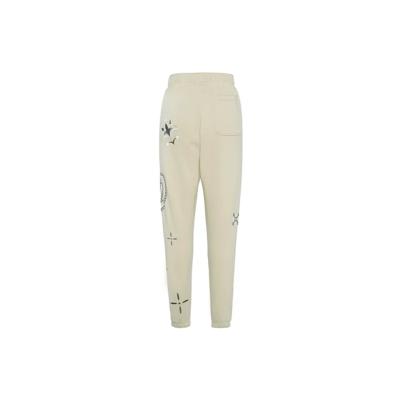 Jordan Knitted Sports Pants Men's Light Yellow-1
