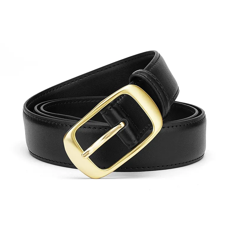 FAIRWHALE Vintage Trendy Classic Niche Cow Split Leather Leather Belts Women's 2.8cm-1