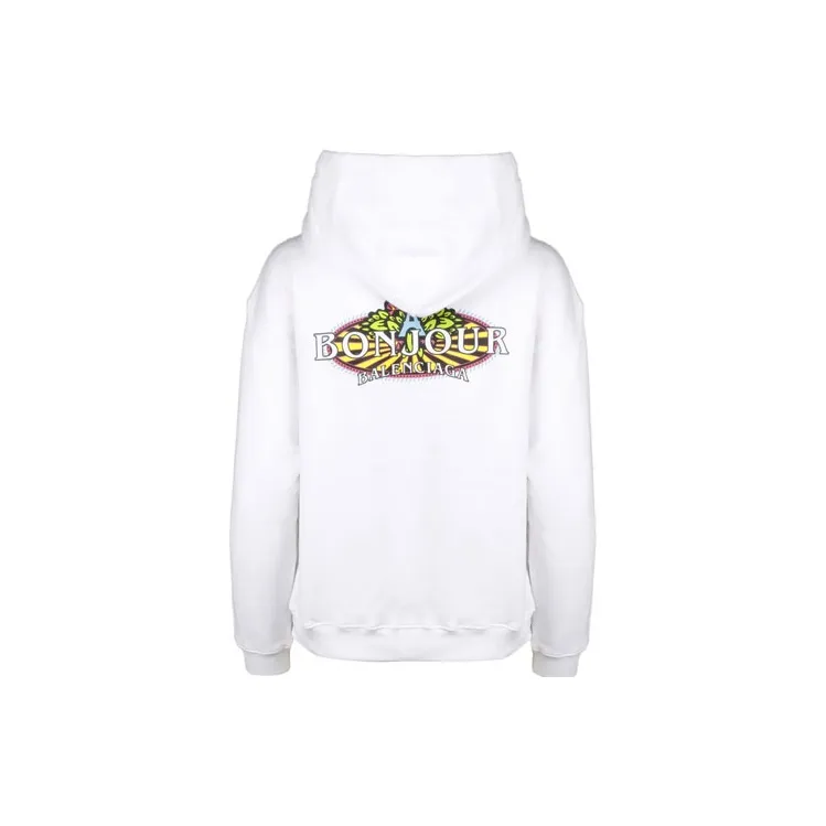 Balenciaga Sweatshirt Loose Fit Style Women's White-1