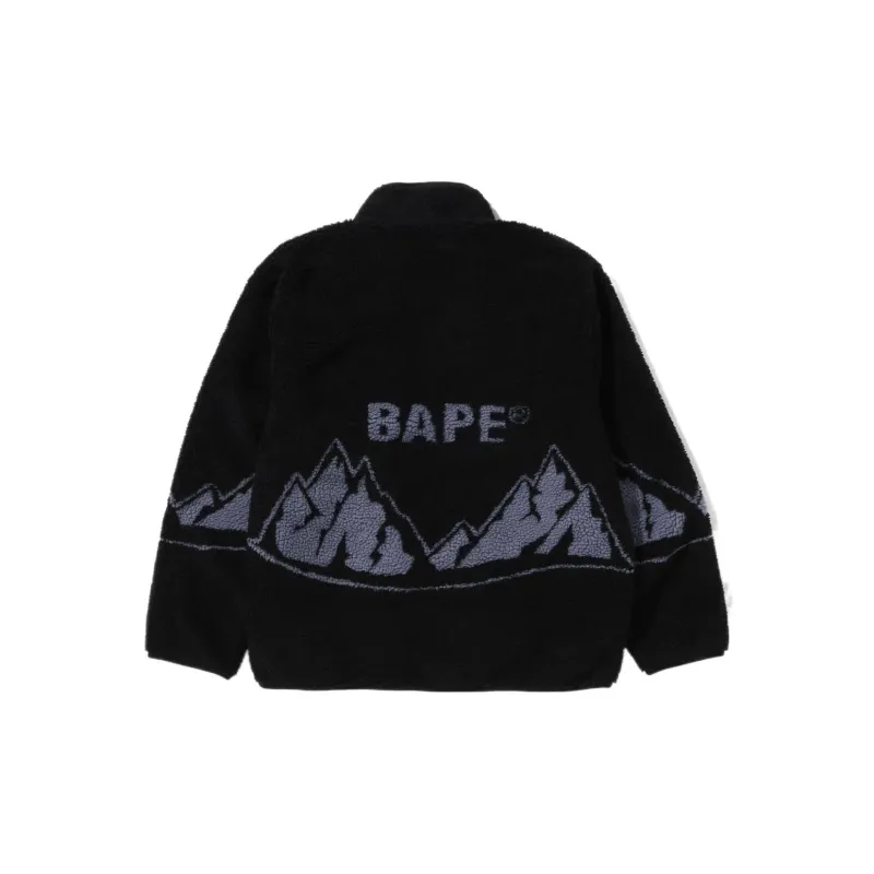 Bape Bape Mountain Relaxed Fit Boa Jacket-4