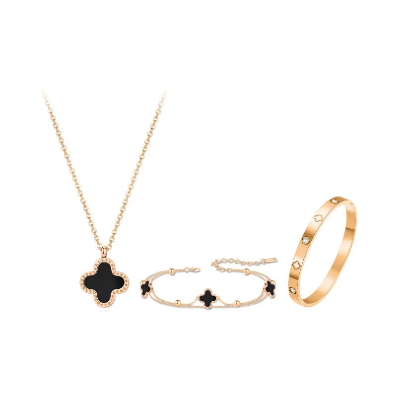 TRUE ME High Quality Alloy Fashion Collarbone Chain Necklace Set Women's-7