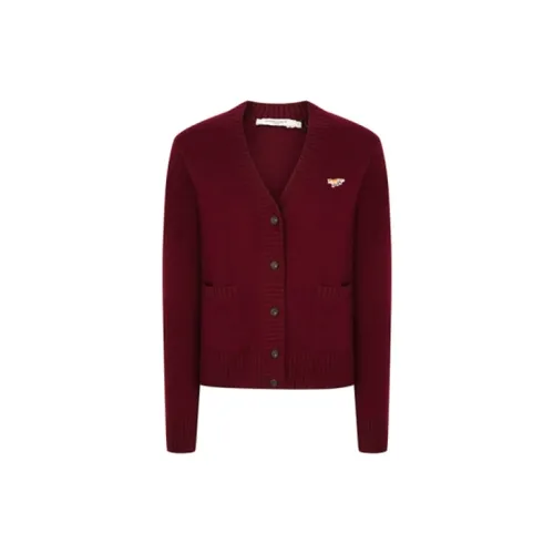 Maison Kitsune Sweaters Women's Maroon