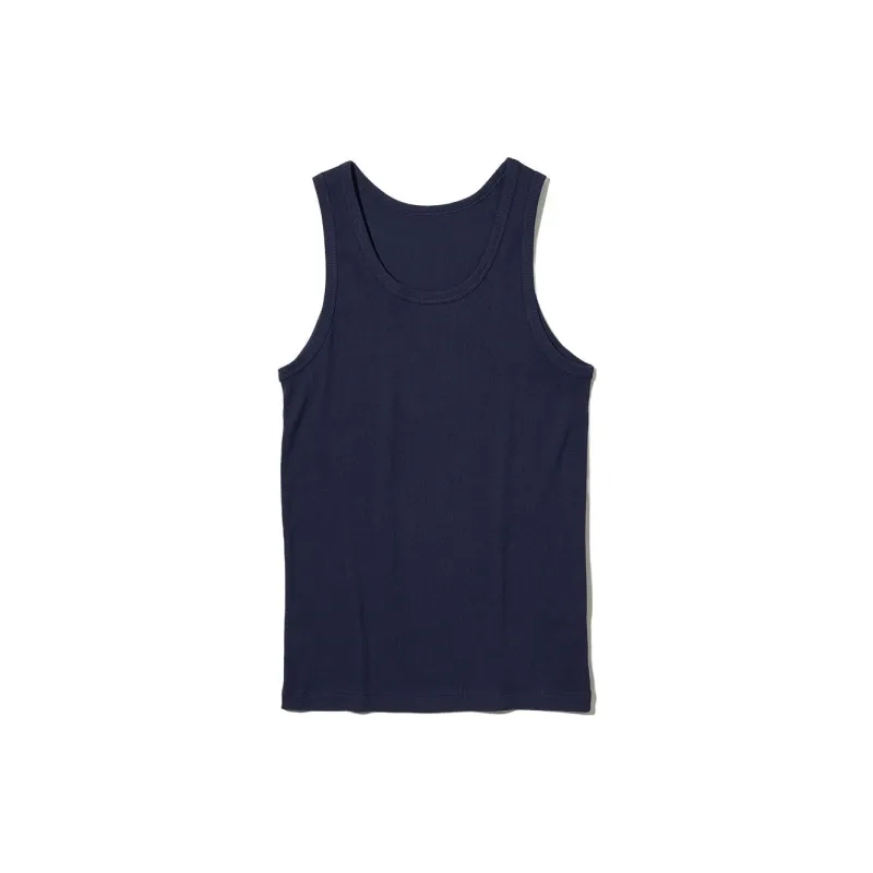 UNIQLO Tank Top Unisex Navy Blue-0