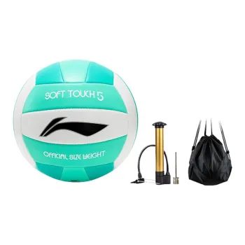 LiNing PVC Size 5 Ball Volleyball Unisex White Green