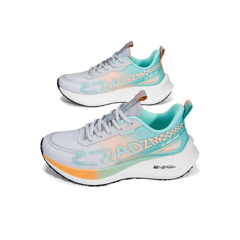 ANDEZHANMUSI Running Shoes Women's Low Top Bright Green Purple/Gray Cyan Orange/White Blue Red-5