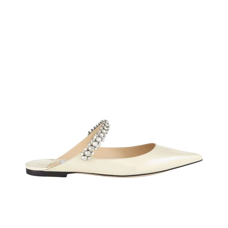Jimmy Choo Bing Closed Toe Slippers Women's Linen-1