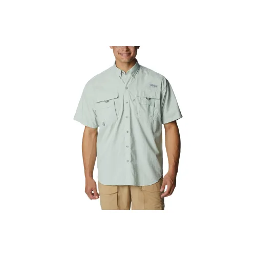 Columbia Bahama Shirts Men Cool Green