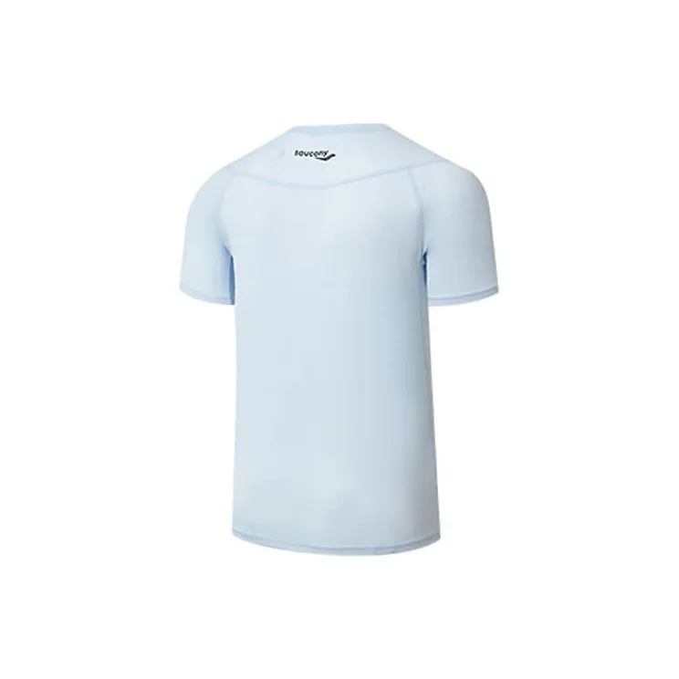 Saucony T Shirts Men Light Blue-1