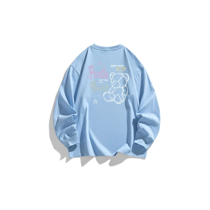 PANDA BASE Drop Shoulder Sleeve T Shirt Unisex-1