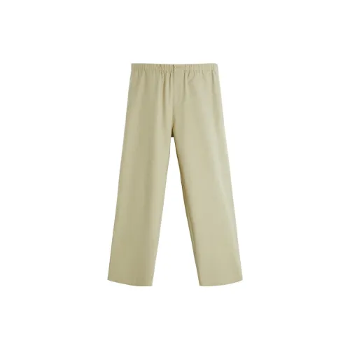 ZARA Casual Pants Men Beige/Green