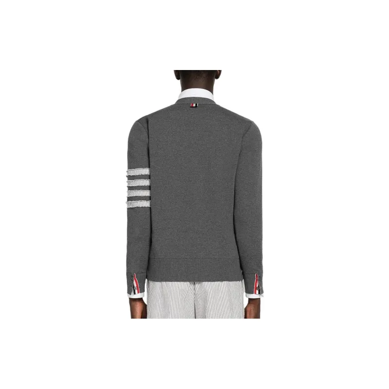 THOM BROWNE 4 Bar Stripe Detailed Cardigan-1