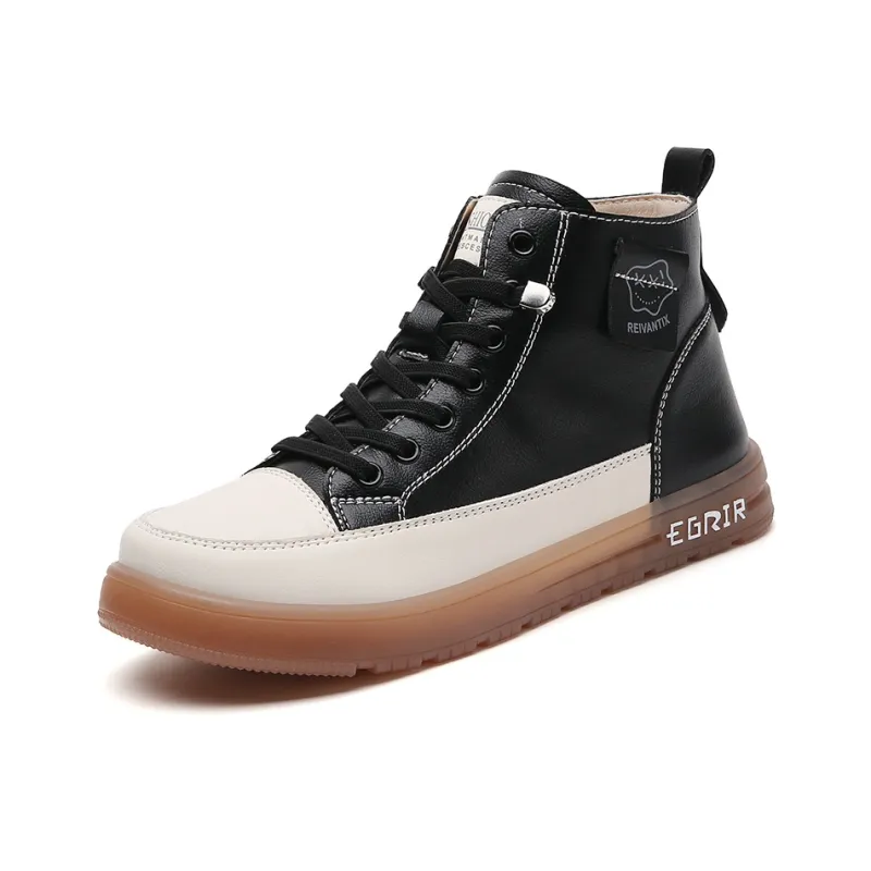 Reivanti High Top Skateboard Shoes Women's Black-0