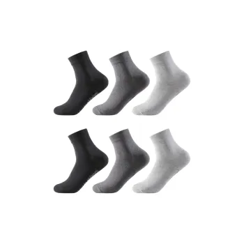INVISIBLE Mid-Calf Socks Unisex 6 Pack
