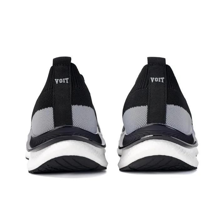 VOIT Anti Slip Wear Resistant Low Top Casual Shoes Unisex Black-4