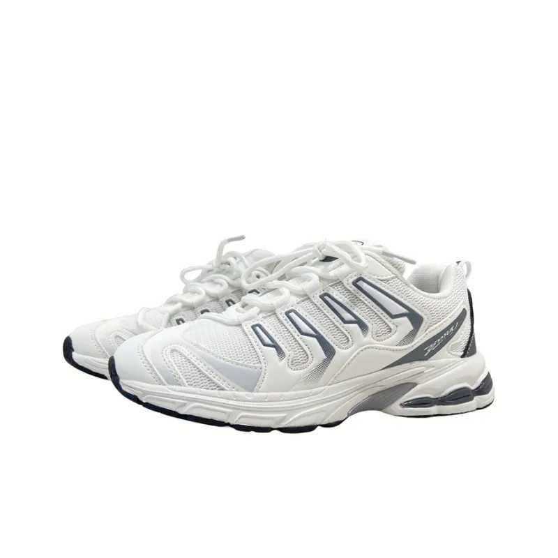MQGAll Anti Slip And Wear Resistant Breathable Low Top Running Shoes Unisex White-1
