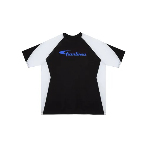 QIANLIMU T-Shirts Women's Black/White