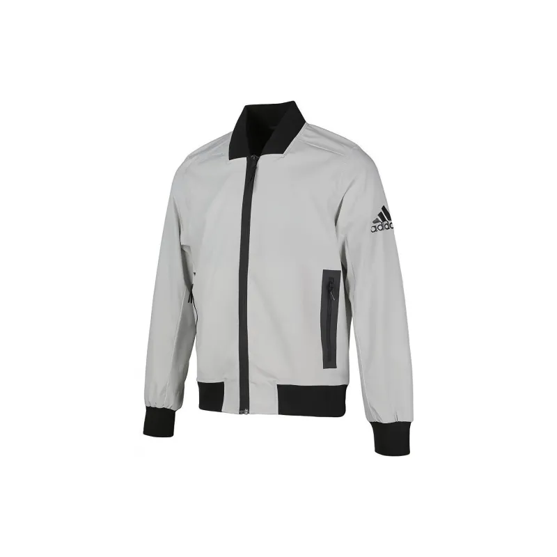 Adidas Bomber Wv Urban Jacket Men's Gray-1