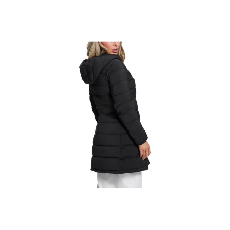 GUESS Aleta Long Puffer Jacket Jackets Coats Women's Black-1