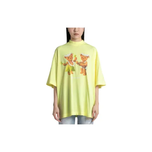 PALM ANGELS T-Shirts Unisex Neon Yellow