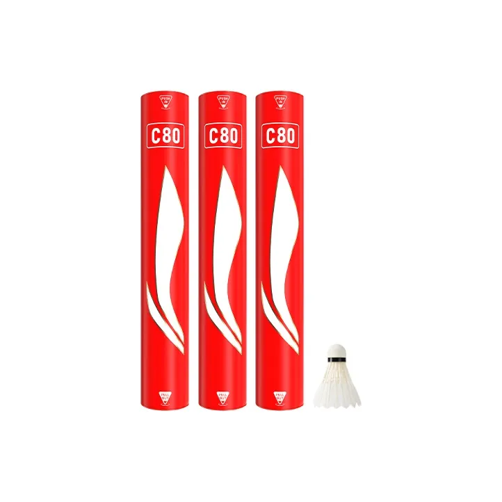 LiNing Duck Feather Shuttlecock 12 Pack CiGu Duck Feather Match Ball Shuttlecocks-4