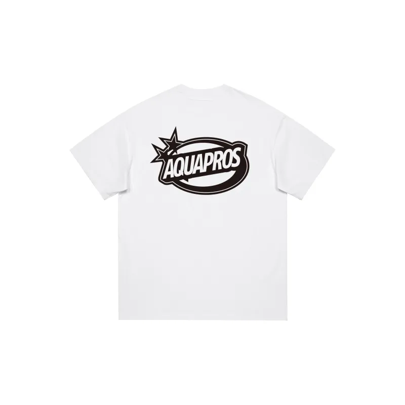 AQUAPROS T Shirts Unisex White-1