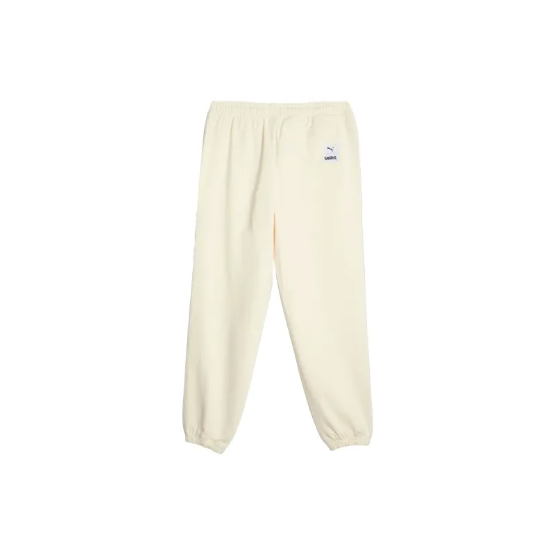 PUMA X The Smurfs Sweatpants Tr Knitted Sweatpants Men Cotton Linen Blend In Natural Color-1