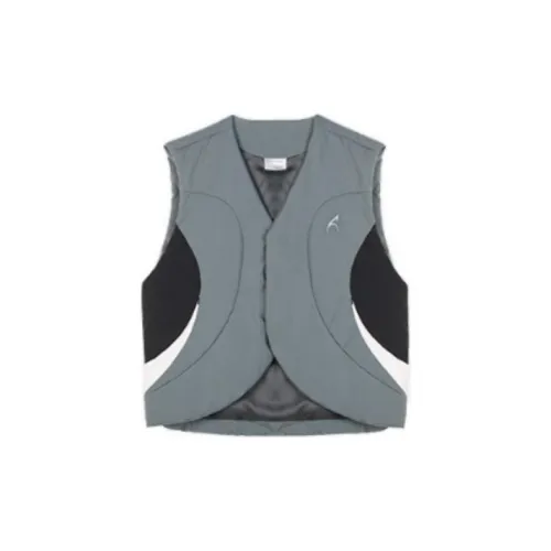 0-CROWORLD Vests Unisex Gray