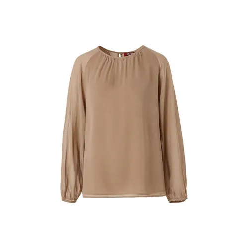 MaxMara Studio T-Shirts Women's Khaki