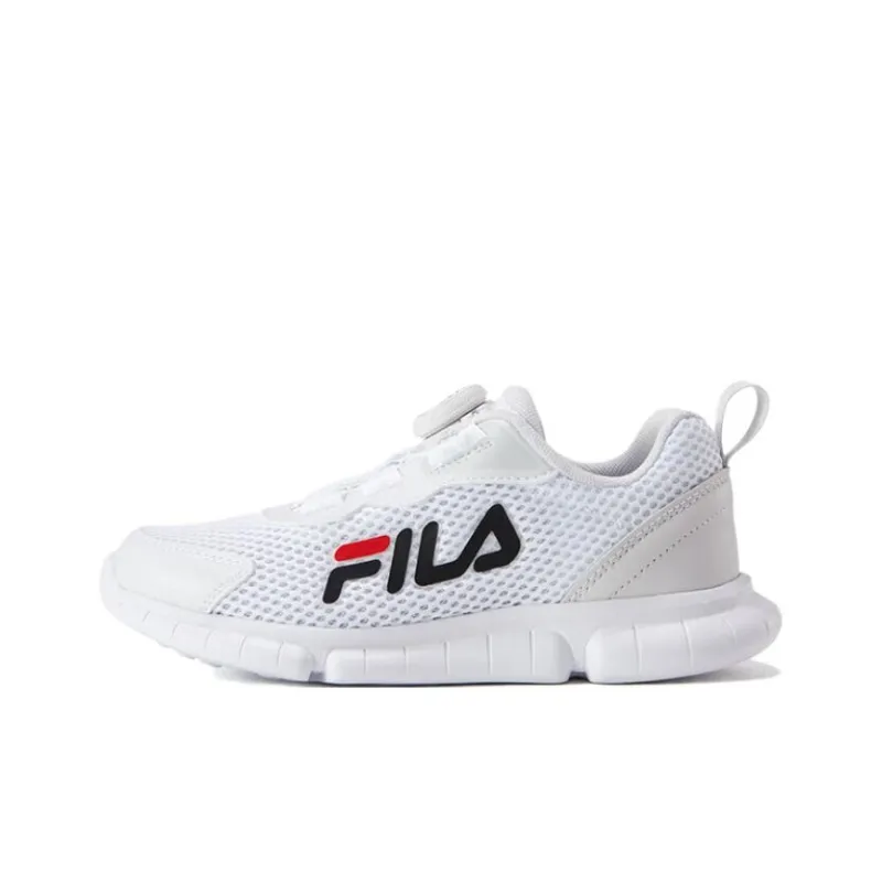 FILA KIDS Slip Resistant, Abrasion Resistant, Breathable Low Top Kids' Running Shoes White Teenagers-0