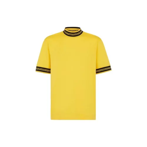 FENDI T-Shirts Men Yellow