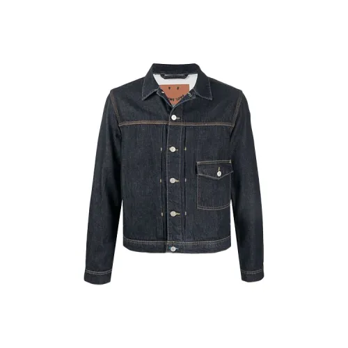 PS By Paul Smith Denim Jackets Men Dark Blue