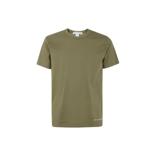 CDG T-Shirts Men Khaki Green