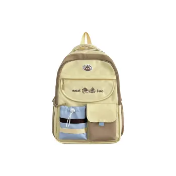 Alcohol Dragon Nylon Backpack Regular Women's Multicolor