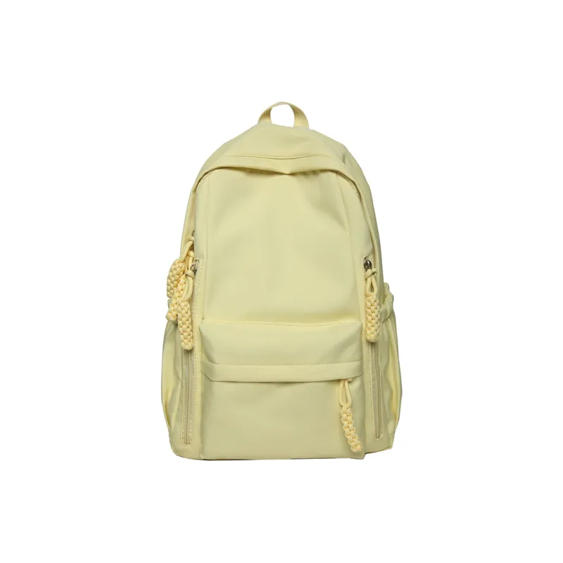 BAODIDAISHU Nylon Fabric Backpack Regular Unisex Burgundy/Black/White/Yellow/Violet-14